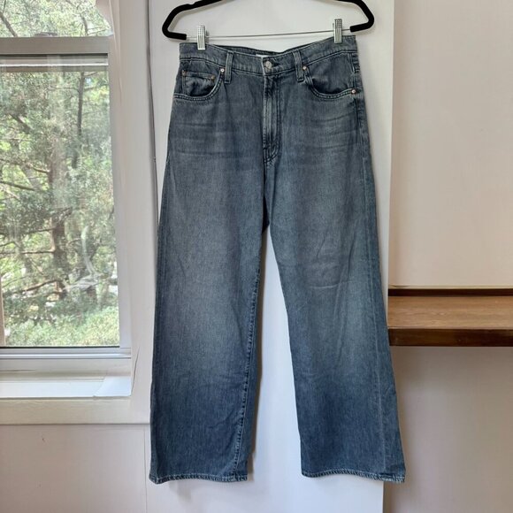 New MOTHER Superior The Dodger Flood Jeans Wide Leg Off Beaten Path Denim 28 - Picture 3 of 14